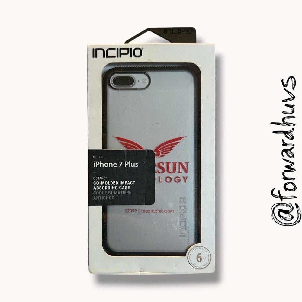 Incipio Octane iPhone 7 Plus Impact Case Clear Black New